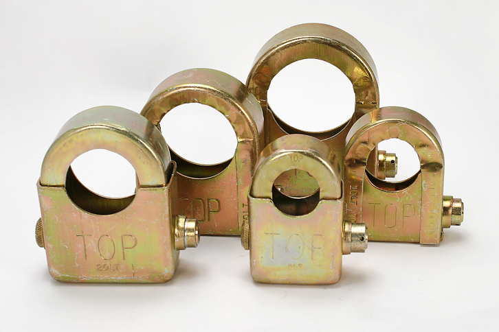 Meter Swivel Locks are available in a variety of sizes designed to secure many different sized nuts.